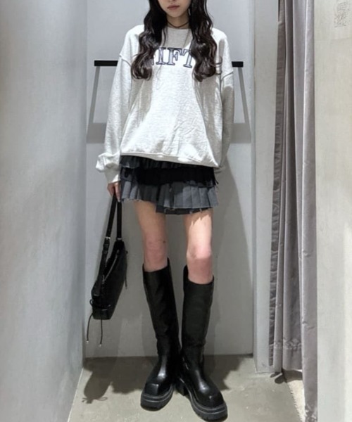 スカート wrap Pleated Skirt SLY（スライ） スカート WRAP PLEATED SKIRT ラップ プリーツド