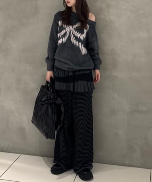 SLY（スライ） スカート WRAP PLEATED SKIRT ラップ プリーツド