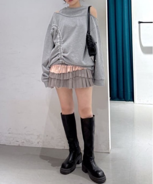 SLY（スライ） スカート WRAP PLEATED SKIRT ラップ プリーツド