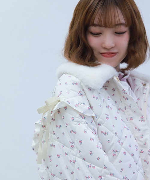 axes femme POETIQUE ダッフルコート コート ハートキルティングコート