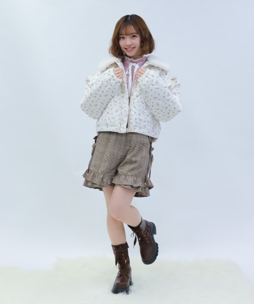 axes femme POETIQUE ダッフルコート コート ハートキルティングコート