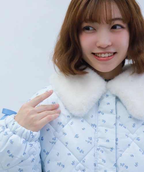 axes femme POETIQUE ダッフルコート コート ハートキルティングコート