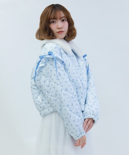 axes femme POETIQUE ダッフルコート コート ハートキルティングコート