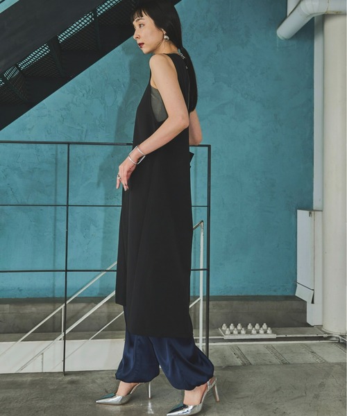 「AIC.」 ノースリーブワンピース FREE カーキ レディース_画像2