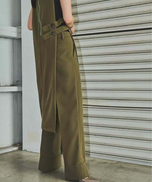 「AIC.」 ノースリーブワンピース FREE カーキ レディース_画像4