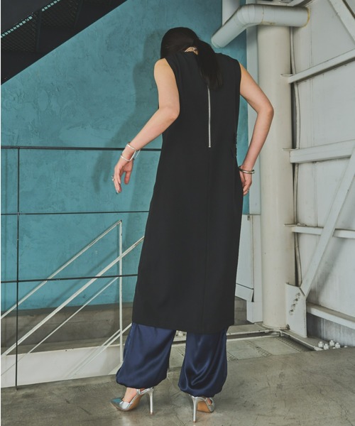 「AIC.」 ノースリーブワンピース FREE カーキ レディース_画像6