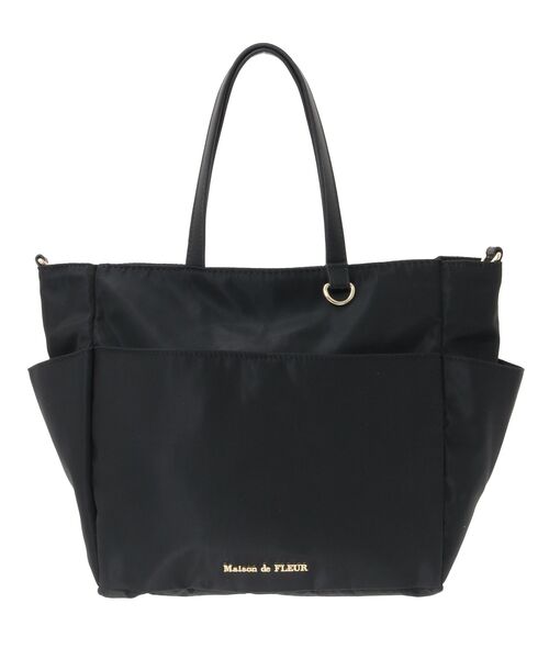 Maison de FLEUR（メゾンドフルール） トートバッグ 撥水加工リボン