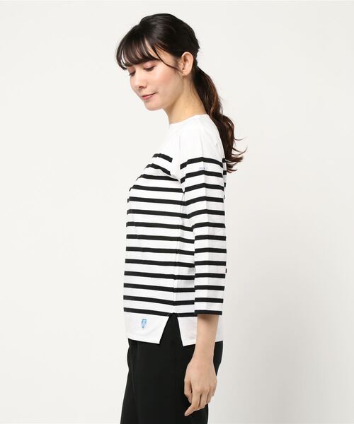 「Bshop」 「ORCIVAL」7分袖カットソー 0 ホワイト レディース_画像2