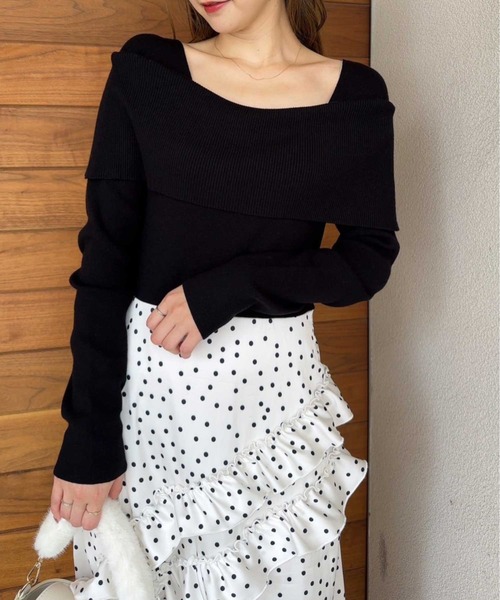 「NOELA」 ドッキングワンピース M ブラック レディース