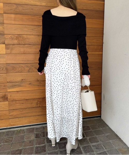 「NOELA」 ドッキングワンピース M ブラック レディース