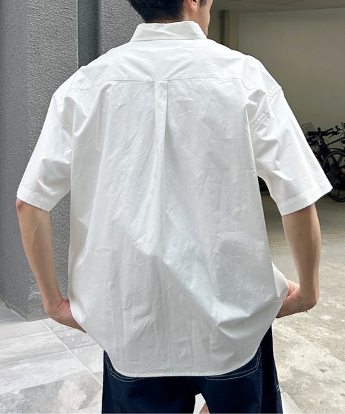 「U.S. POLO ASSN.」 半袖シャツ MEDIUM サックスブルー メンズ_画像2