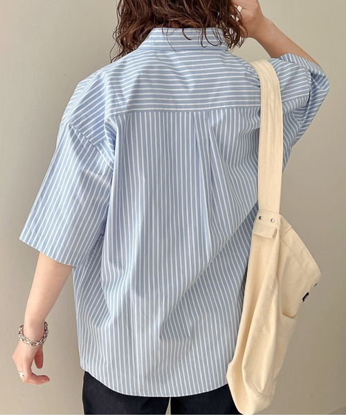 「U.S. POLO ASSN.」 半袖シャツ MEDIUM サックスブルー メンズ_画像9