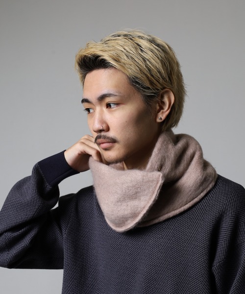 FUNALIVE（ファンアライブ） ネックウォーマー スヌード 織モヘア風