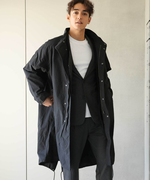 NANO universe（ナノ・ユニバース） モッズコート M スミクロ メンズ