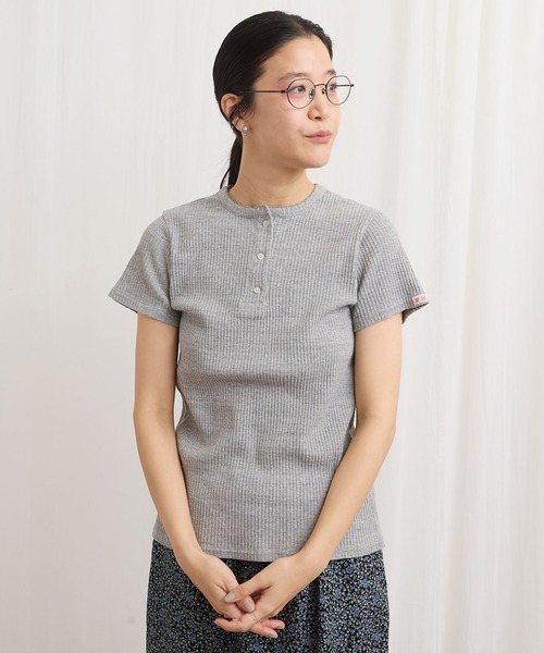 フィグロンドン15 　Tシャツ fig London（フィグロンドン） tシャツ 半袖 DAILY rib henry Tshirt