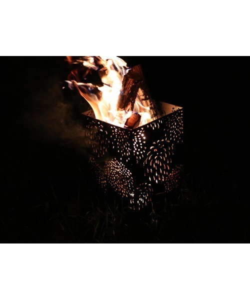S'more 「和柄4面焚火台」 焚き火台＆横長天板＆収納袋セット