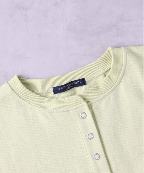 「HONEYSUCKLE ROSE」 7分袖カットソー M ダークグレー レディース_画像4