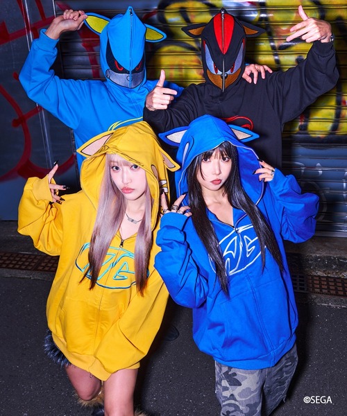 パーカー A'GEM/9 × .kom 「A'gem/エージェム」TAILS ZIP UP HOODIE/テイルズジップアップパーカー メンズ レディの画像