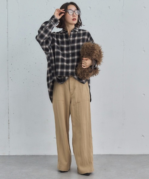 「DOUX ARCHIVES」 パンツ 36 ブラウン レディース_画像6