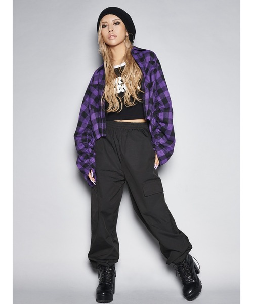 「EGOIST」 長袖シャツ FREE パープル レディース_画像4