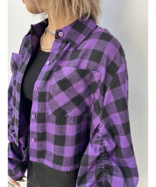 「EGOIST」 長袖シャツ FREE パープル レディース_画像9