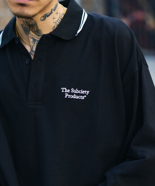 Subciety（サブサエティ） ポロシャツ Seed stitch polo shirt メンズ