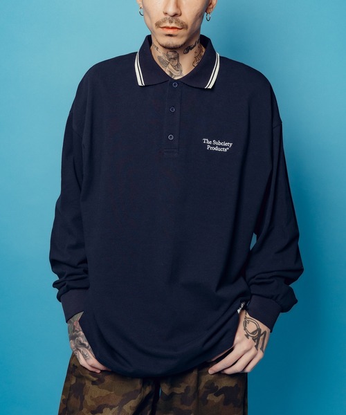 Subciety（サブサエティ） ポロシャツ Seed stitch polo shirt メンズ