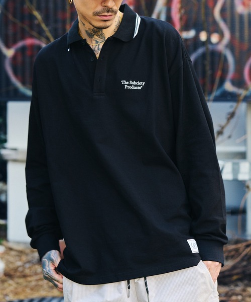 Subciety（サブサエティ） ポロシャツ Seed stitch polo shirt メンズ