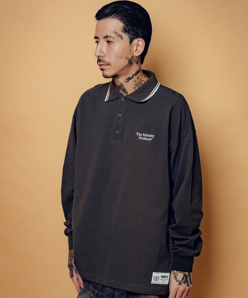 Subciety（サブサエティ） ポロシャツ Seed stitch polo shirt メンズ