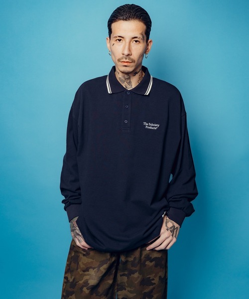 Subciety（サブサエティ） ポロシャツ Seed stitch polo shirt メンズ