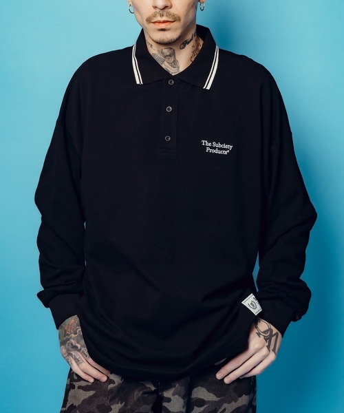 Subciety（サブサエティ） ポロシャツ Seed stitch polo shirt メンズ