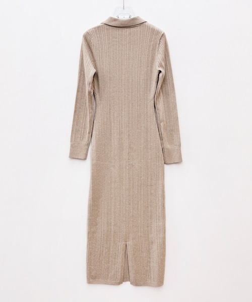 「SAISON DE PAPILLON」 ニットワンピース L ブラック レディース_画像3