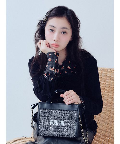 FURFUR（ファーファー） カーディガン 「WEB限定カラー」フリル