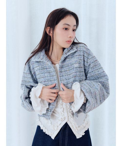 FURFUR（ファーファー） カーディガン 「WEB限定カラー」フリル