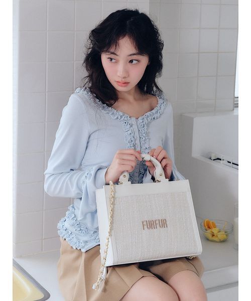 FURFUR（ファーファー） カーディガン 「WEB限定カラー」フリル