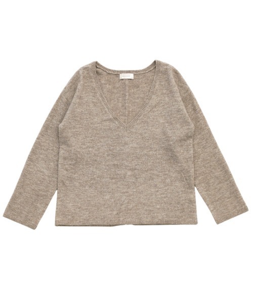 「select MOCA」 長袖ニット FREE チャコールグレー レディース_画像7