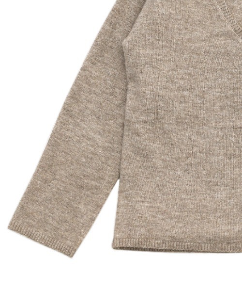 「select MOCA」 長袖ニット FREE チャコールグレー レディース_画像9