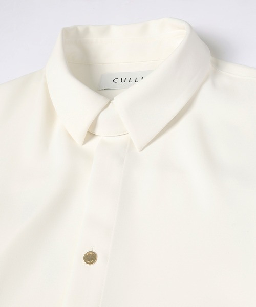 CULLNI（クルニ） シャツ Double Cloth Chin Tab Long Sleeve Shirt