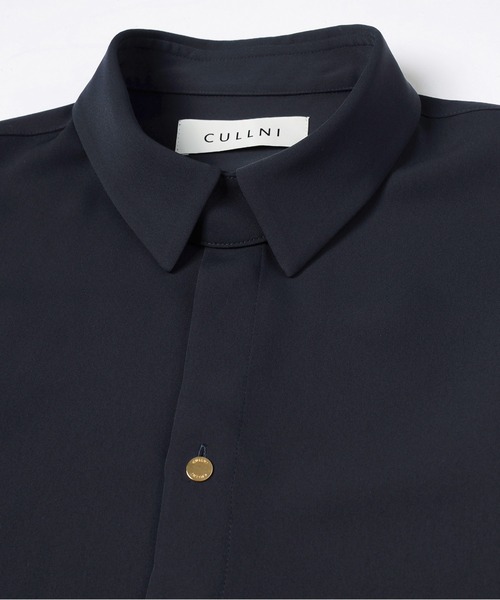 CULLNI（クルニ） シャツ Double Cloth Chin Tab Long Sleeve Shirt