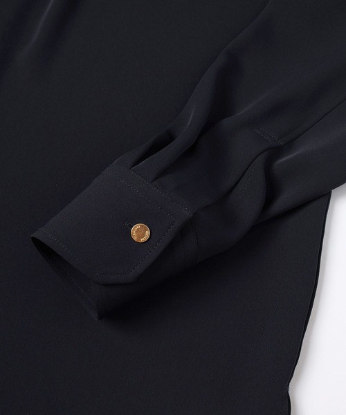 CULLNI（クルニ） シャツ Double Cloth Chin Tab Long Sleeve Shirt