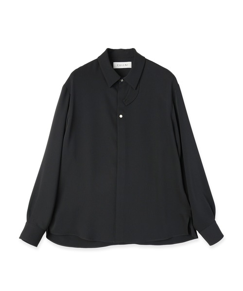 CULLNI（クルニ） シャツ Double Cloth Chin Tab Long Sleeve Shirt