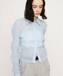 SLY（スライ） ブラウス シャツ 「2026SS新作」RANDOM SHIRRING TOPS