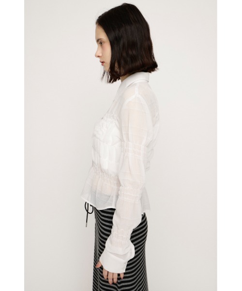 SLY（スライ） ブラウス シャツ 「2026SS新作」RANDOM SHIRRING TOPS