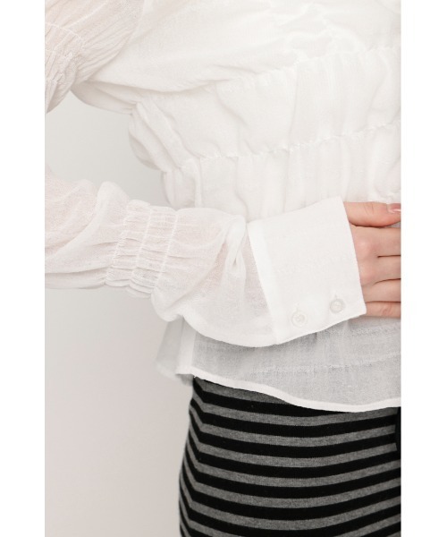 SLY（スライ） ブラウス シャツ 「2026SS新作」RANDOM SHIRRING TOPS