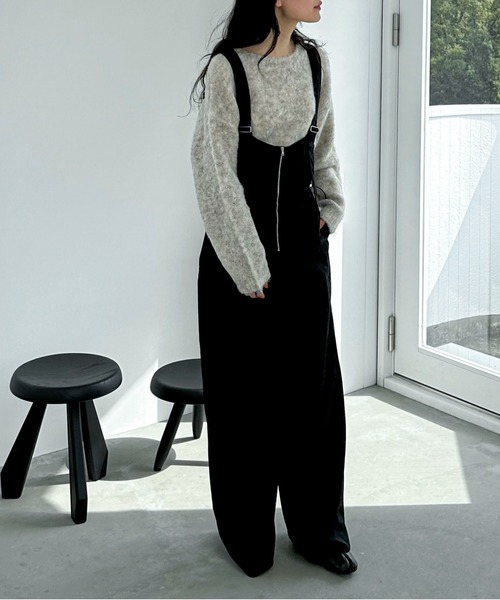 「feepur」 長袖ニット MEDIUM グレー レディース_画像2