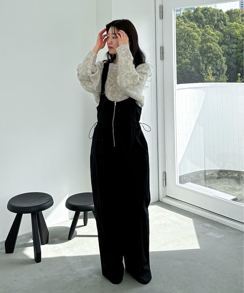 「feepur」 長袖ニット MEDIUM グレー レディース_画像3