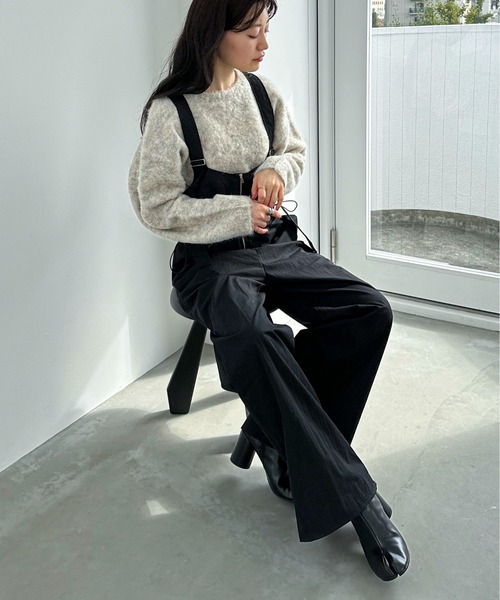 「feepur」 長袖ニット MEDIUM グレー レディース_画像6