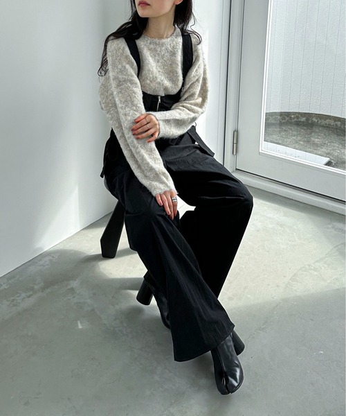 「feepur」 長袖ニット MEDIUM グレー レディース_画像7