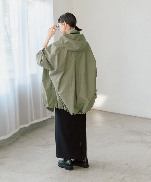 リヴドロワ RIVE DROITE ライトモッズコート カーキ │ STAFF SNAP vol.4│ 人気スタッフが着る、ライトモッズコート by