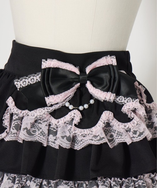 AVENCHUMU スカート Melting lace tiered skirt : ZOZOTOWN Yahoo!店